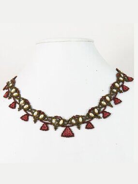 Art Nouveau beaded necklace